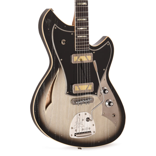 Novo Custom Miris J Light Distress Inca Burst w/Matching Headstock & Lollar Gold Foil Pickups Electric Guitars