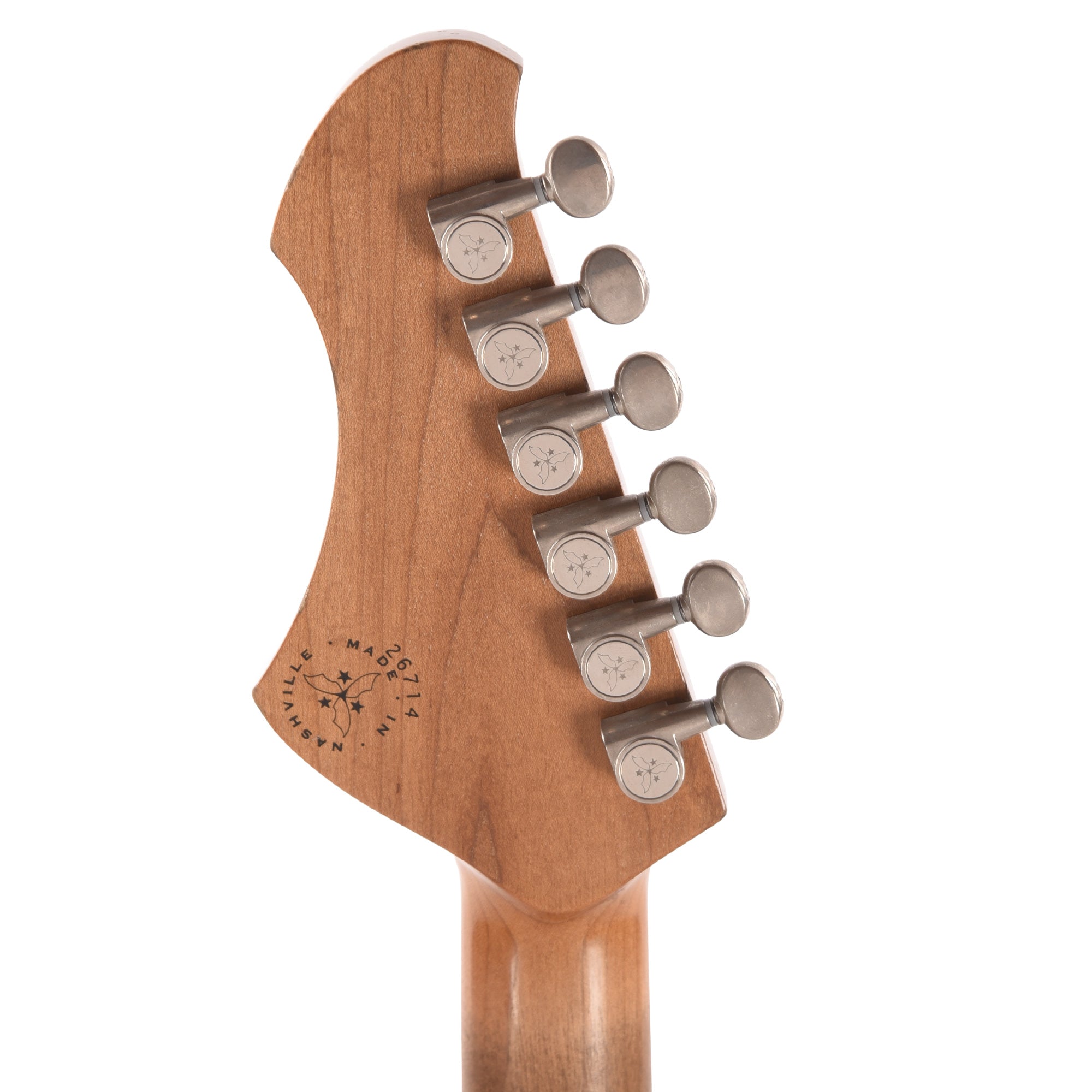 Novo Custom Miris J Light Distress Inca Burst w/Matching Headstock & Lollar Gold Foil Pickups Electric Guitars