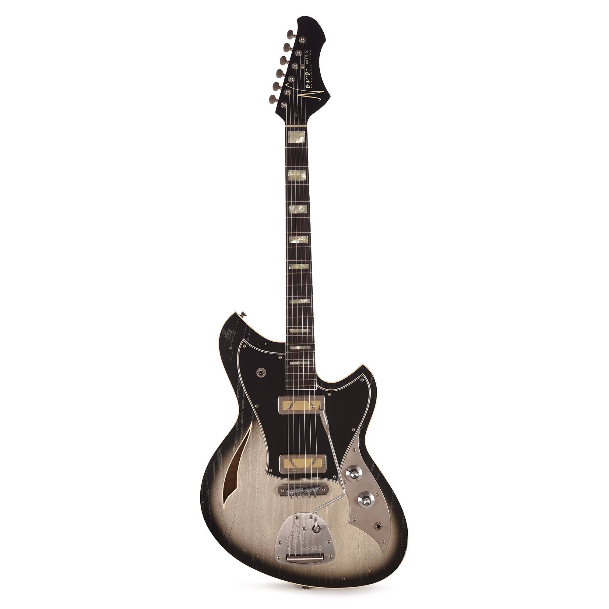 Novo Custom Miris J Light Distress Inca Burst w/Matching Headstock & Lollar Gold Foil Pickups Electric Guitars