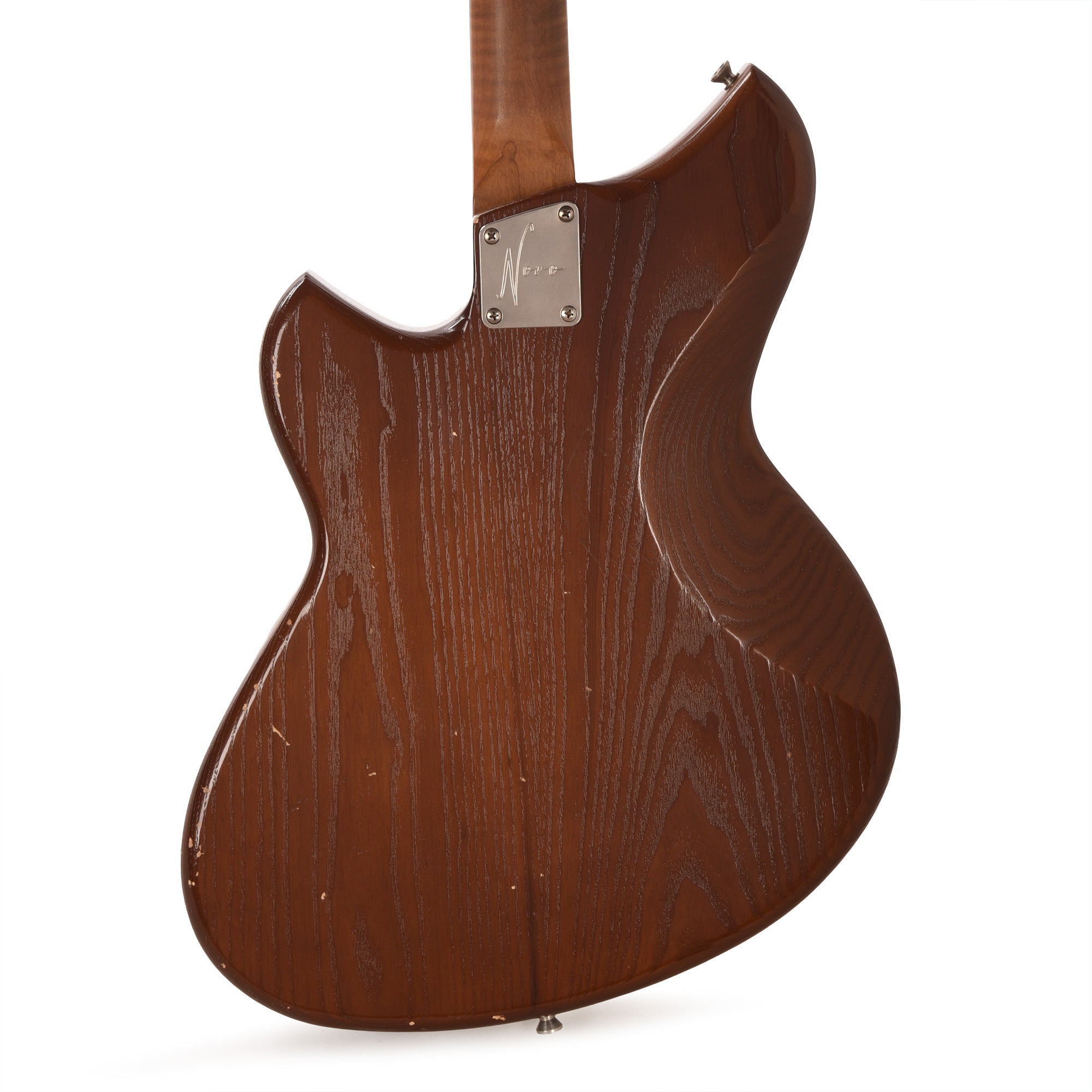 Novo Custom Miris J Light Distress Mocha w/Matching Headstock & Lollar Gold Foil Pickups Electric Guitars