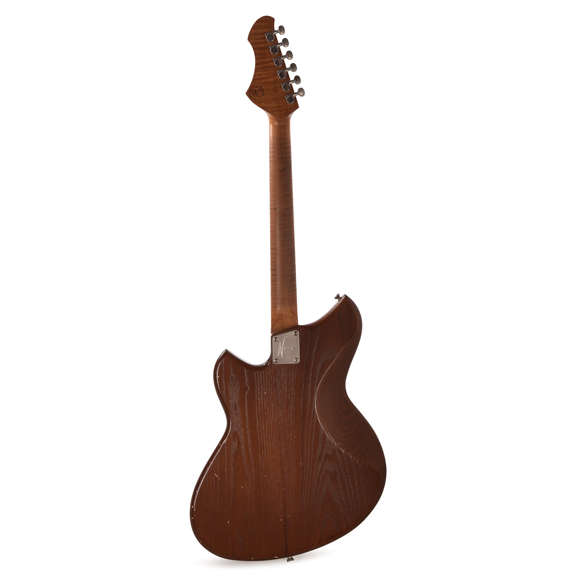 Novo Custom Miris J Light Distress Mocha w/Matching Headstock & Lollar Gold Foil Pickups Electric Guitars