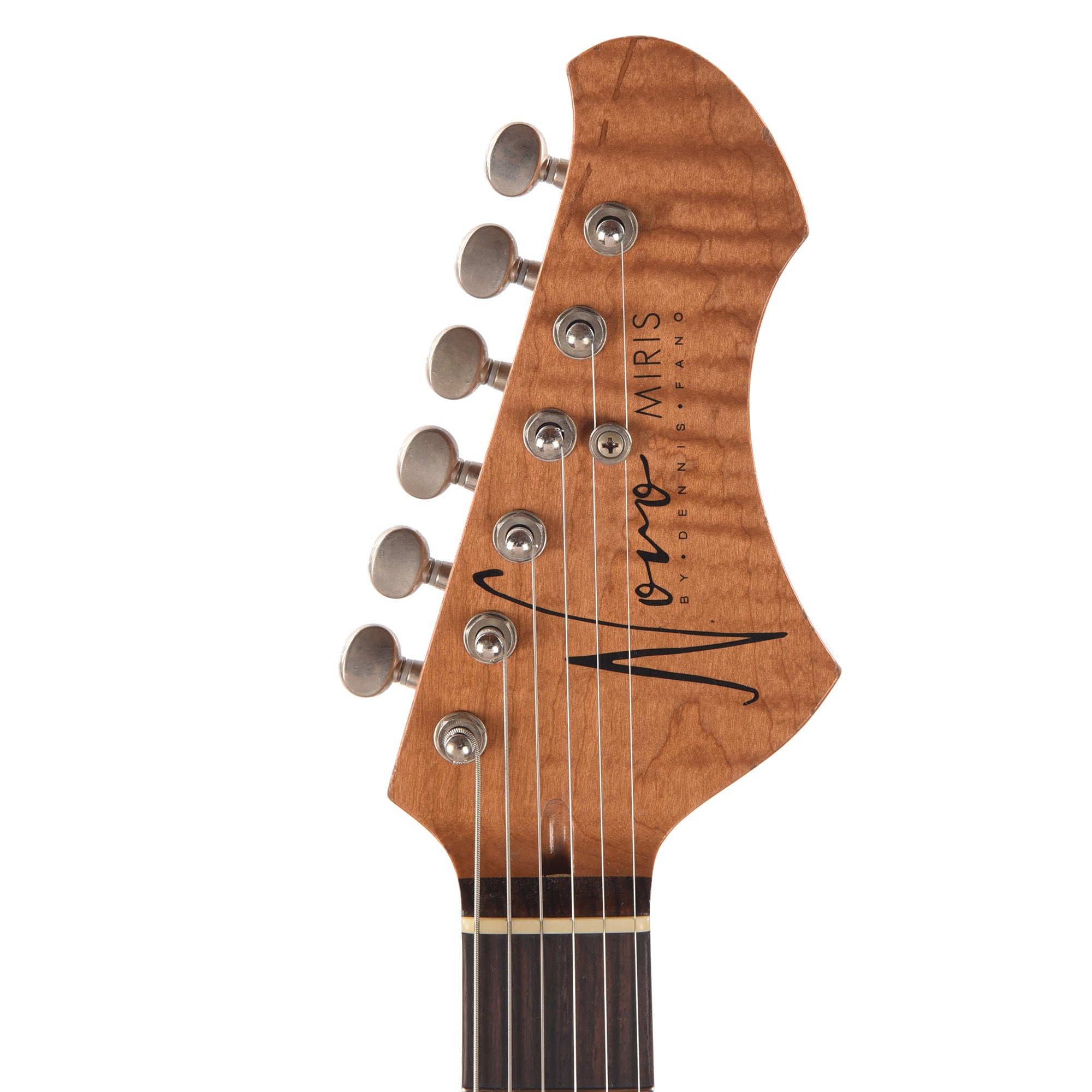 Novo Custom Miris J Light Distress Mocha w/Matching Headstock & Lollar Gold Foil Pickups Electric Guitars