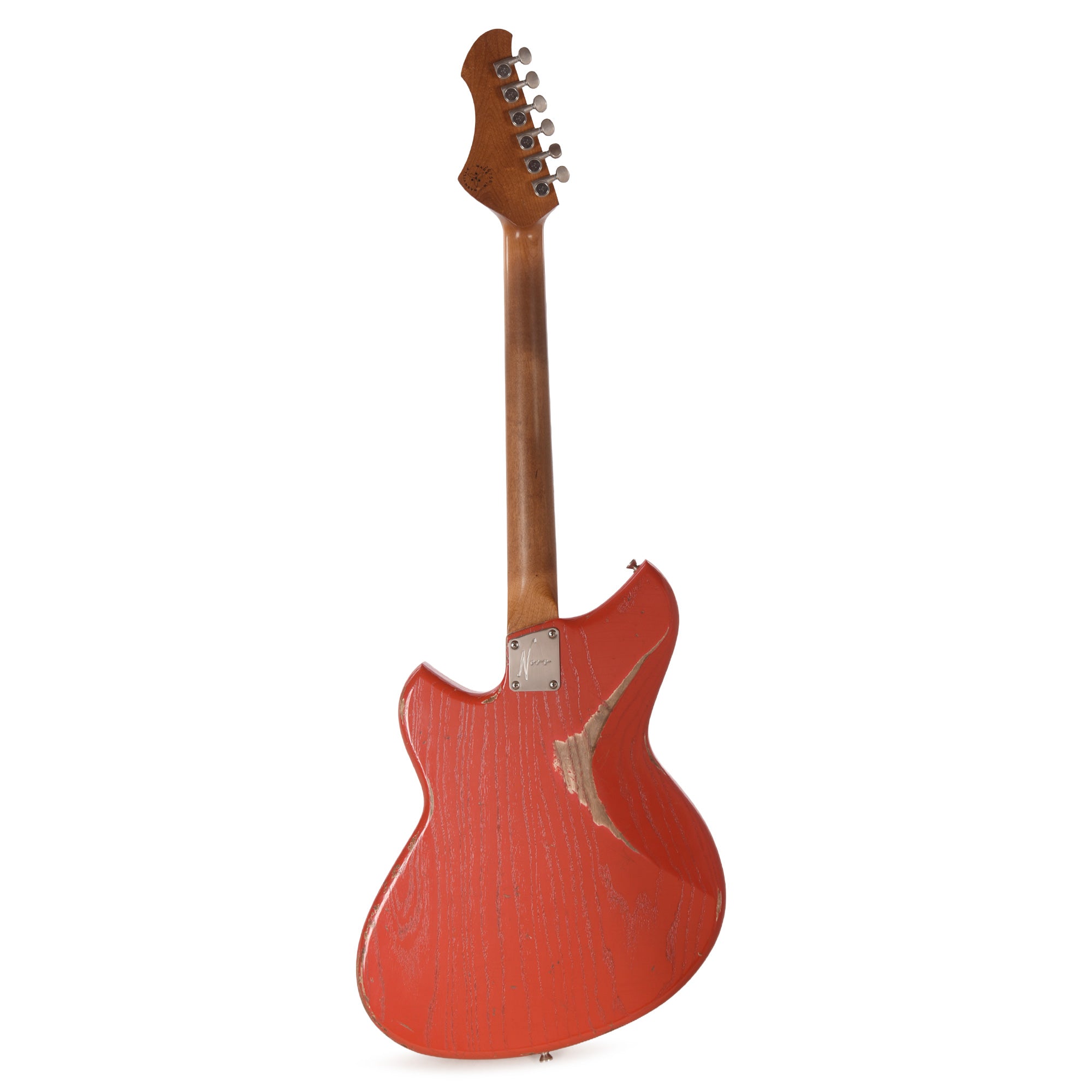 Novo Custom Miris J Medium Distress Fiesta Red w/Fralin Pure PAF Humbuckers Electric Guitars