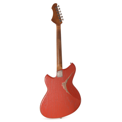 Novo Custom Miris J Medium Distress Fiesta Red w/Fralin Pure PAF Humbuckers Electric Guitars