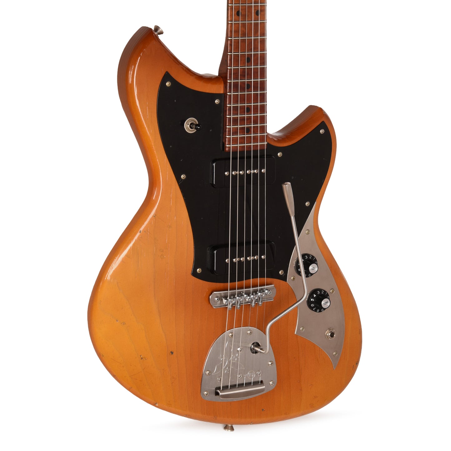 Novo Custom Serus J Light Distress Nicotine Blonde w/Fralin P90 Pickups Electric Guitars