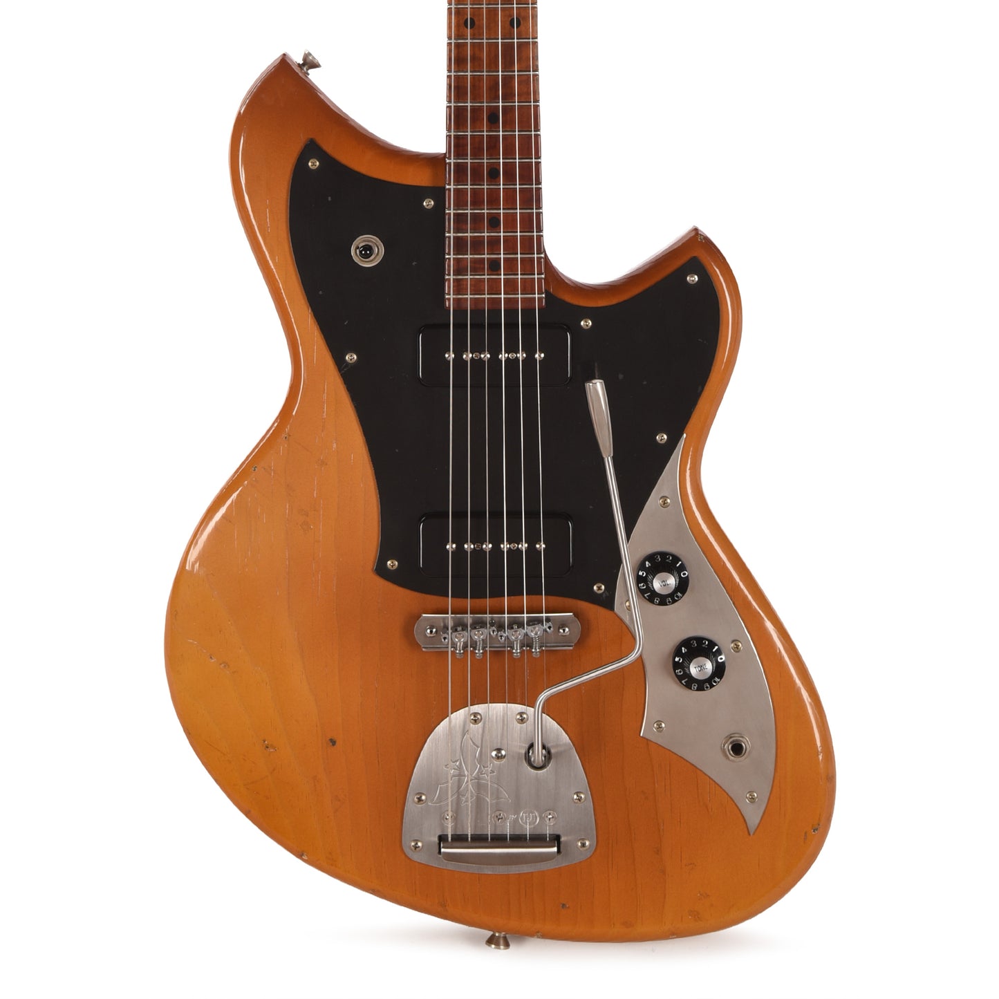 Novo Custom Serus J Light Distress Nicotine Blonde w/Fralin P90 Pickups Electric Guitars