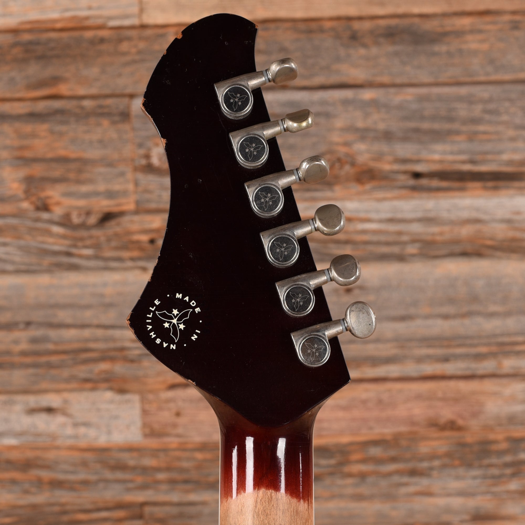 Novo Dealer Limited Chambered Serus P2 Bonfire w/Dark Cherry Back Light Distress Electric Guitars