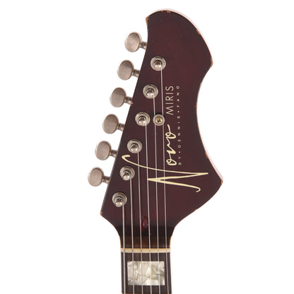Novo Dealer Limited Miris J HH Harmony Burst Light Distress w/ Amber Back & Sides & Lollar Low Wind Imperial Humbuckers Electric Guitars