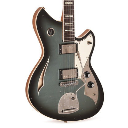 Novo Dealer Limited Miris J HH Pelham Burst Light Distress w/ Amber Back & Sides & Lollar Low Wind Imperial Humbuckers Electric Guitars