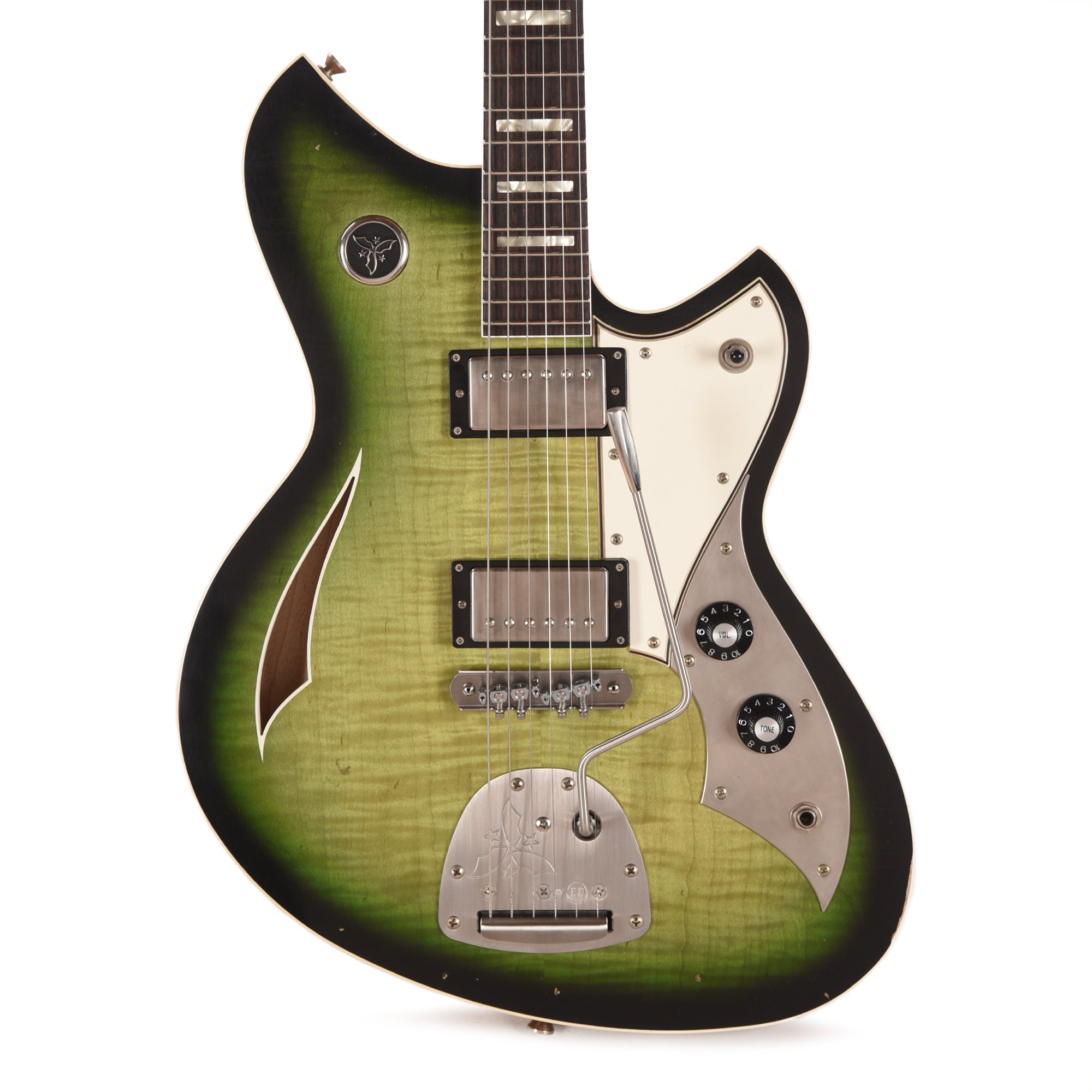 Novo Dealer Limited Miris JHH Cat's Eye Burst Light Distress w/Lollar Low-Wind Imperials Electric Guitars