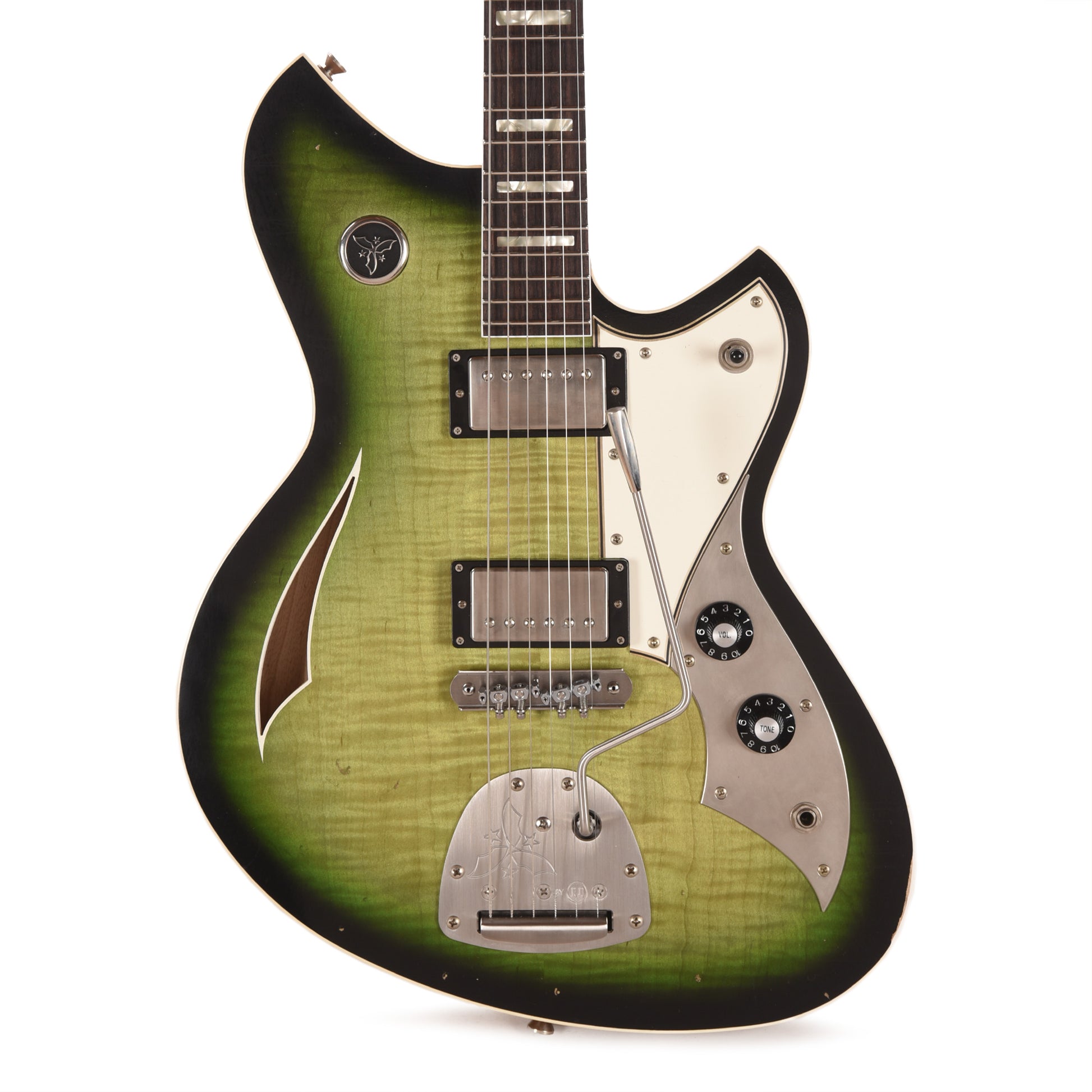 Novo Dealer Limited Miris JHH Cat's Eye Burst Light Distress w/Lollar Low-Wind Imperials Electric Guitars