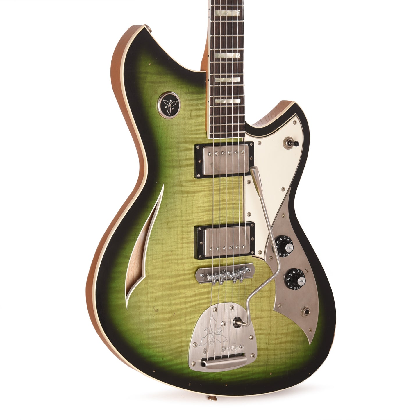 Novo Dealer Limited Miris JHH Cat's Eye Burst Light Distress w/Lollar Low-Wind Imperials Electric Guitars
