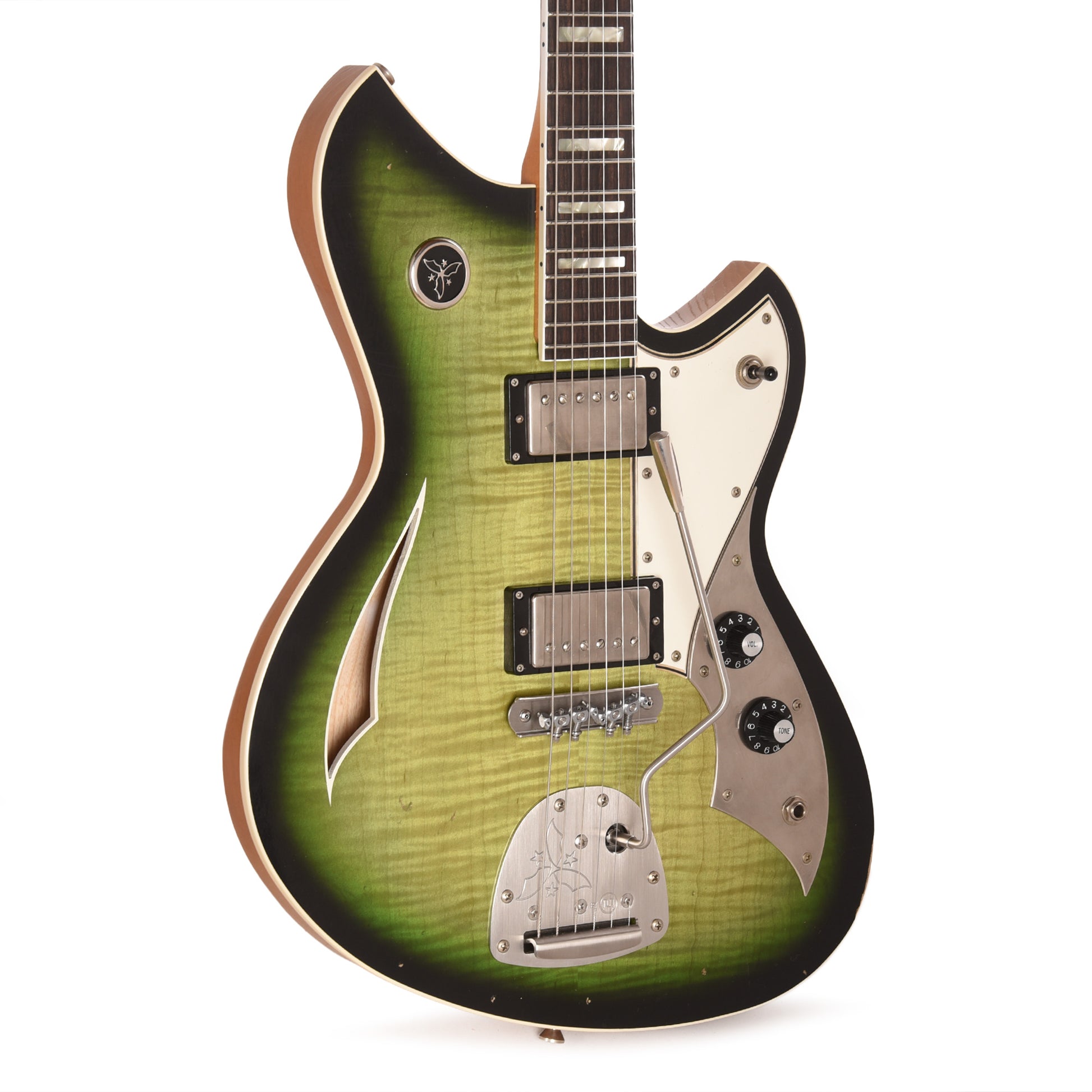 Novo Dealer Limited Miris JHH Cat's Eye Burst Light Distress w/Lollar Low-Wind Imperials Electric Guitars