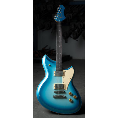 Novo Dealer Limited Serus Chambered H2 Lake Sonic Burst Light Distress w/ Lollar Low Wind Imperial Humbuckers Electric Guitars