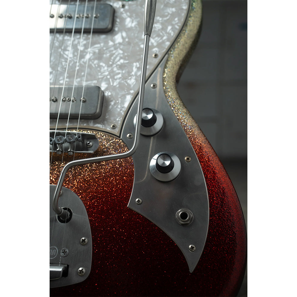Novo Dealer Limited Serus J Dark Side Sparkle Extra Light Distress w/ Lollar P-90 Pickups Electric Guitars