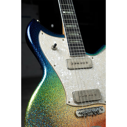 Novo Dealer Limited Serus J Dark Side Sparkle Extra Light Distress w/ Lollar P-90 Pickups Electric Guitars