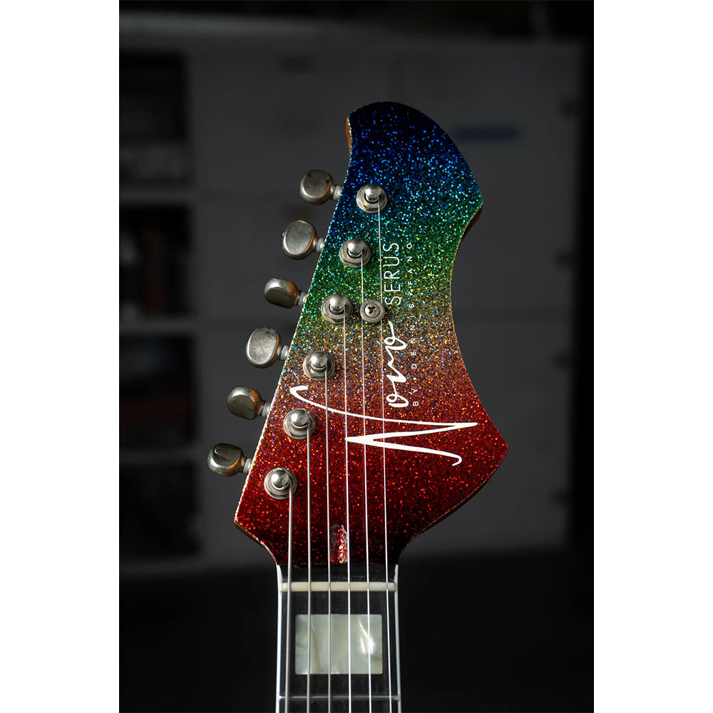 Novo Dealer Limited Serus J Dark Side Sparkle Extra Light Distress w/ Lollar P-90 Pickups Electric Guitars