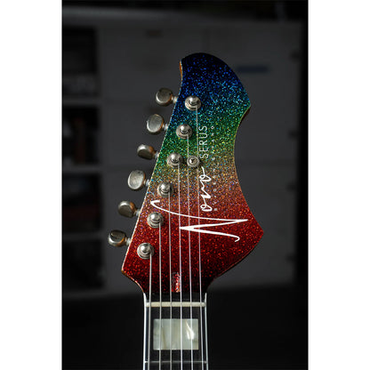 Novo Dealer Limited Serus J Dark Side Sparkle Extra Light Distress w/ Lollar P-90 Pickups Electric Guitars