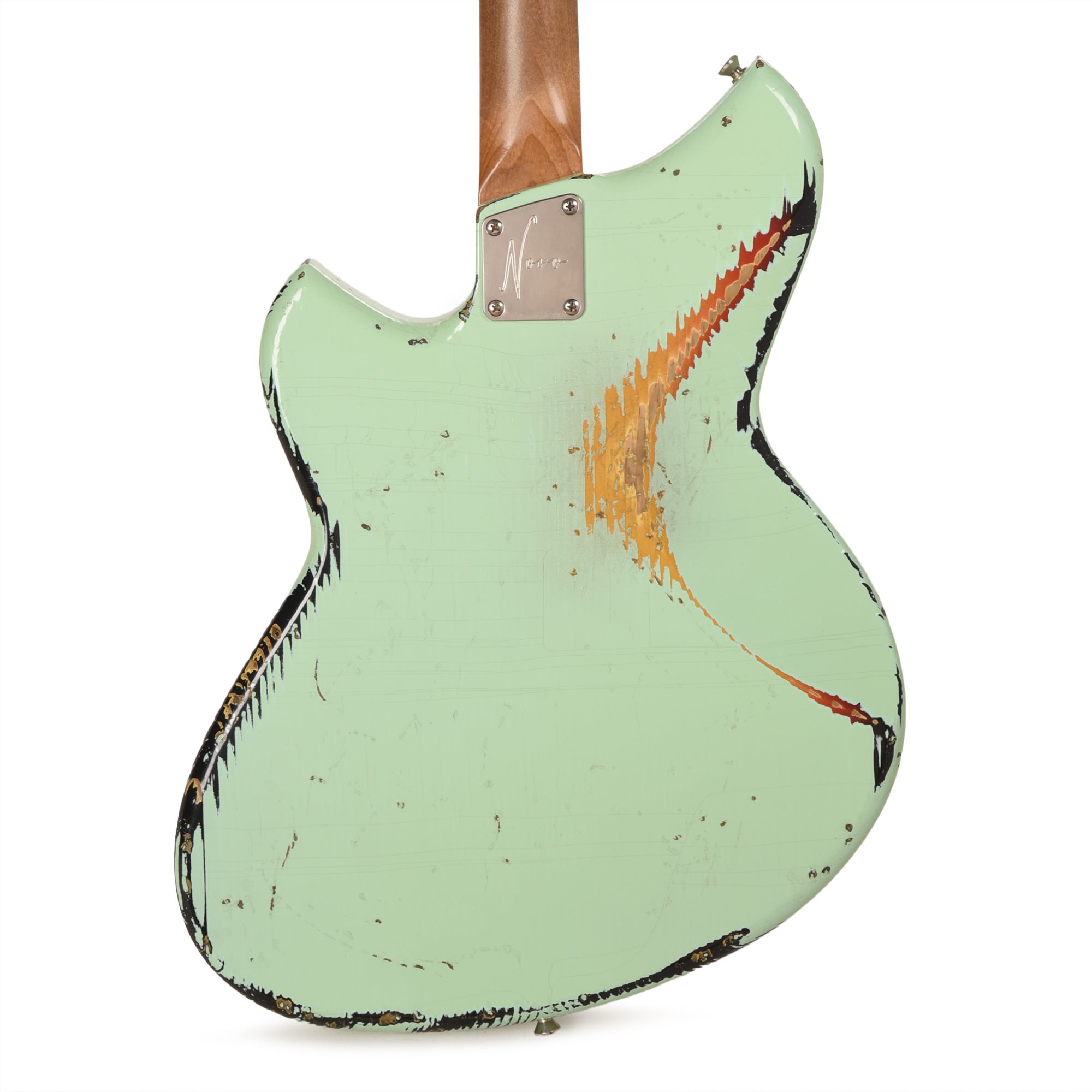 Novo Dealer Limited Serus J Surf Green over '64 3-Tone Burst Medium Distress w/Fralin P-90s Electric Guitars