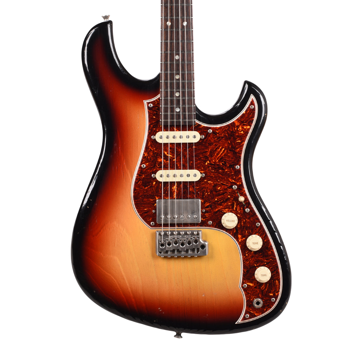 Novo Idris HSS '64 3-Tone Burst Light Distress w/ Fralin Modern PAF & Vintage Hot Strat Pickups Electric Guitars