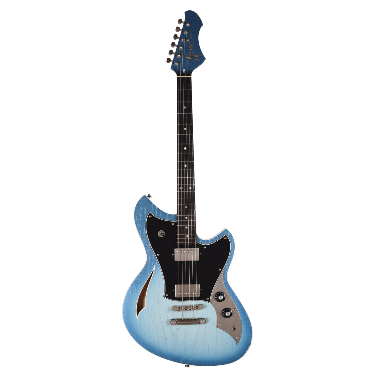 Novo Miris H2 Lake Sonic Burst Light Distress w/ Fralin Pure PAF Pickups Electric Guitars