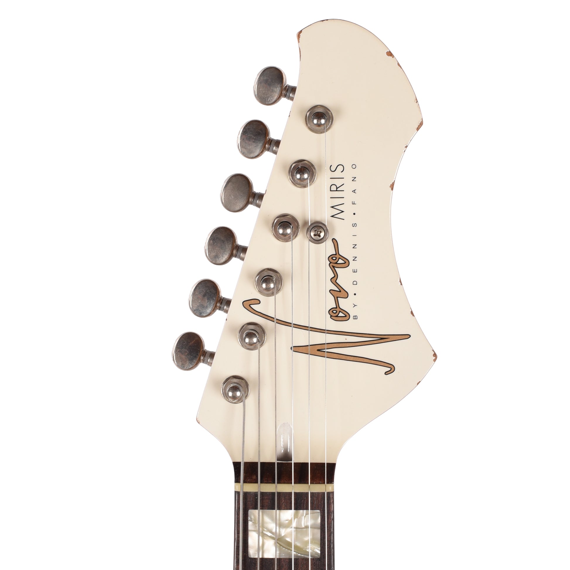 Novo Miris J Olympic White Light Distress w/ Lollar Gold Foil Pickups Electric Guitars