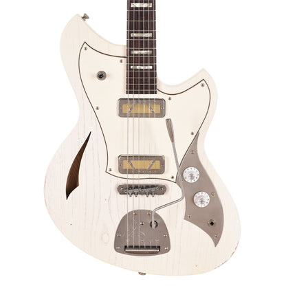Novo Miris J Olympic White Light Distress w/ Lollar Gold Foil Pickups Electric Guitars