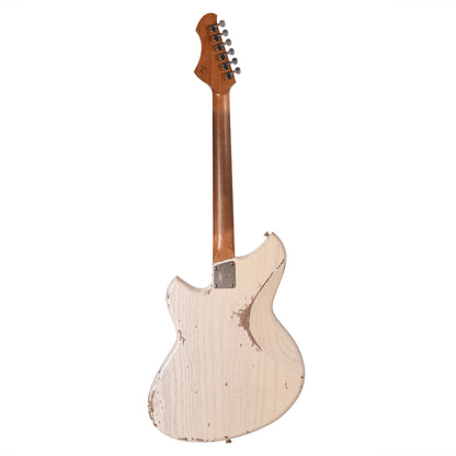 Novo Miris J Olympic White Medium Distress w/ Fralin P-90 Pickups Electric Guitars