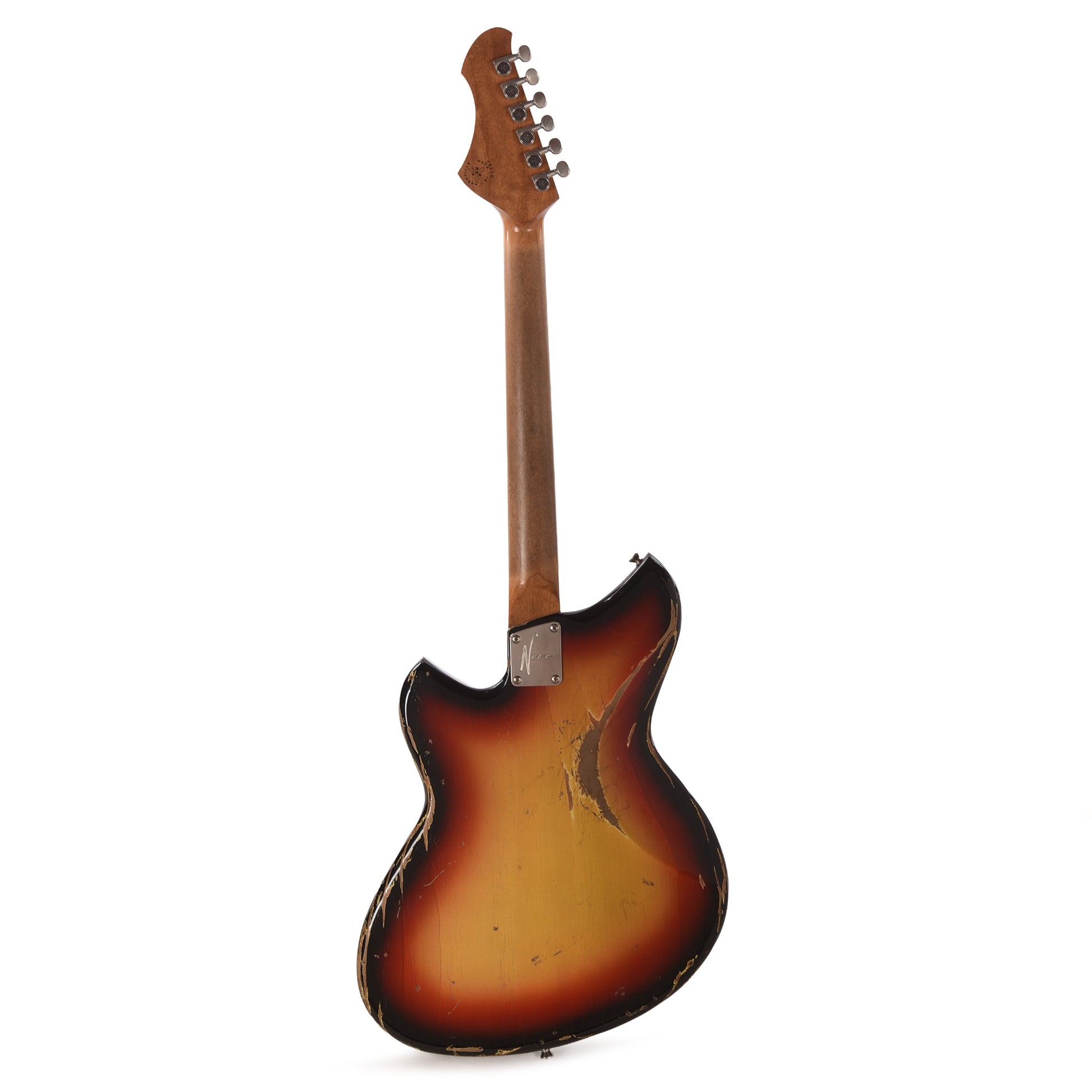 Novo Serus J '64 3-Tone Burst Medium Distress w/ Fralin P-90 Pickups Electric Guitars