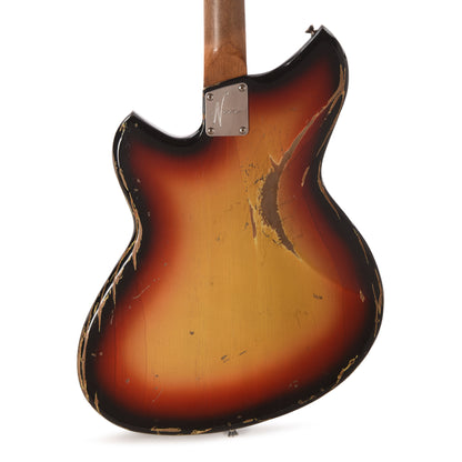 Novo Serus J '64 3-Tone Burst Medium Distress w/ Fralin P-90 Pickups Electric Guitars