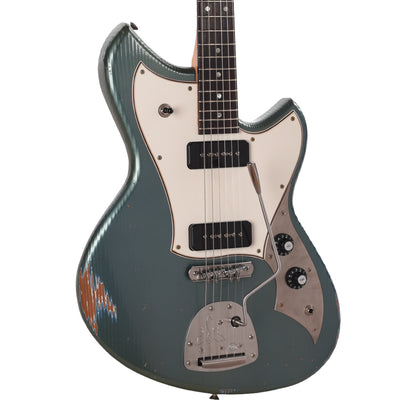 Novo Serus J Aged Pelham Blue Medium Distress w/ Fralin P-90 Pickups Electric Guitars