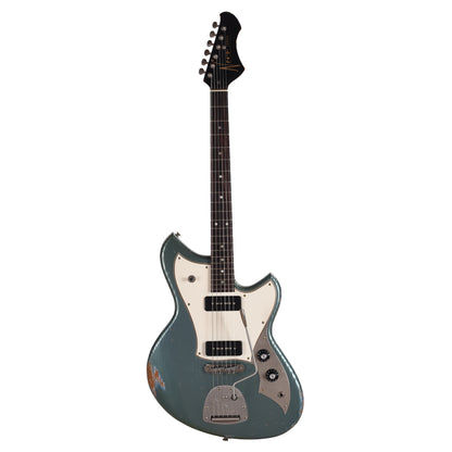 Novo Serus J Aged Pelham Blue Medium Distress w/ Fralin P-90 Pickups Electric Guitars