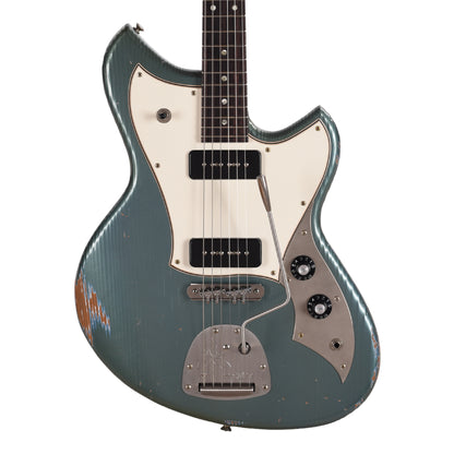Novo Serus J Aged Pelham Blue Medium Distress w/ Fralin P-90 Pickups Electric Guitars