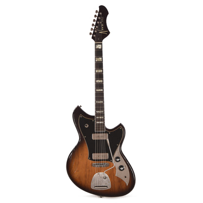 Novo Serus J Amber Burst Light Distress w/ Fralin P-90 Pickups Electric Guitars