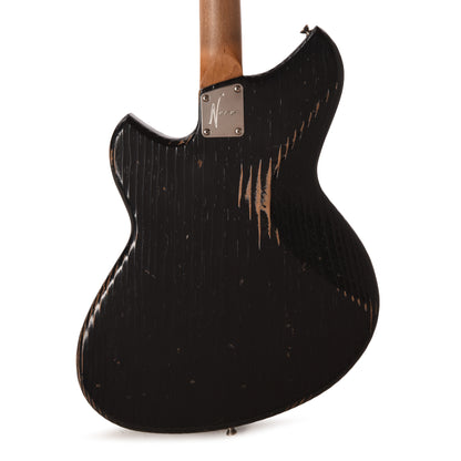 Novo Serus J Bull Black Medium Distress w/ Fralin P-90 Pickups Electric Guitars