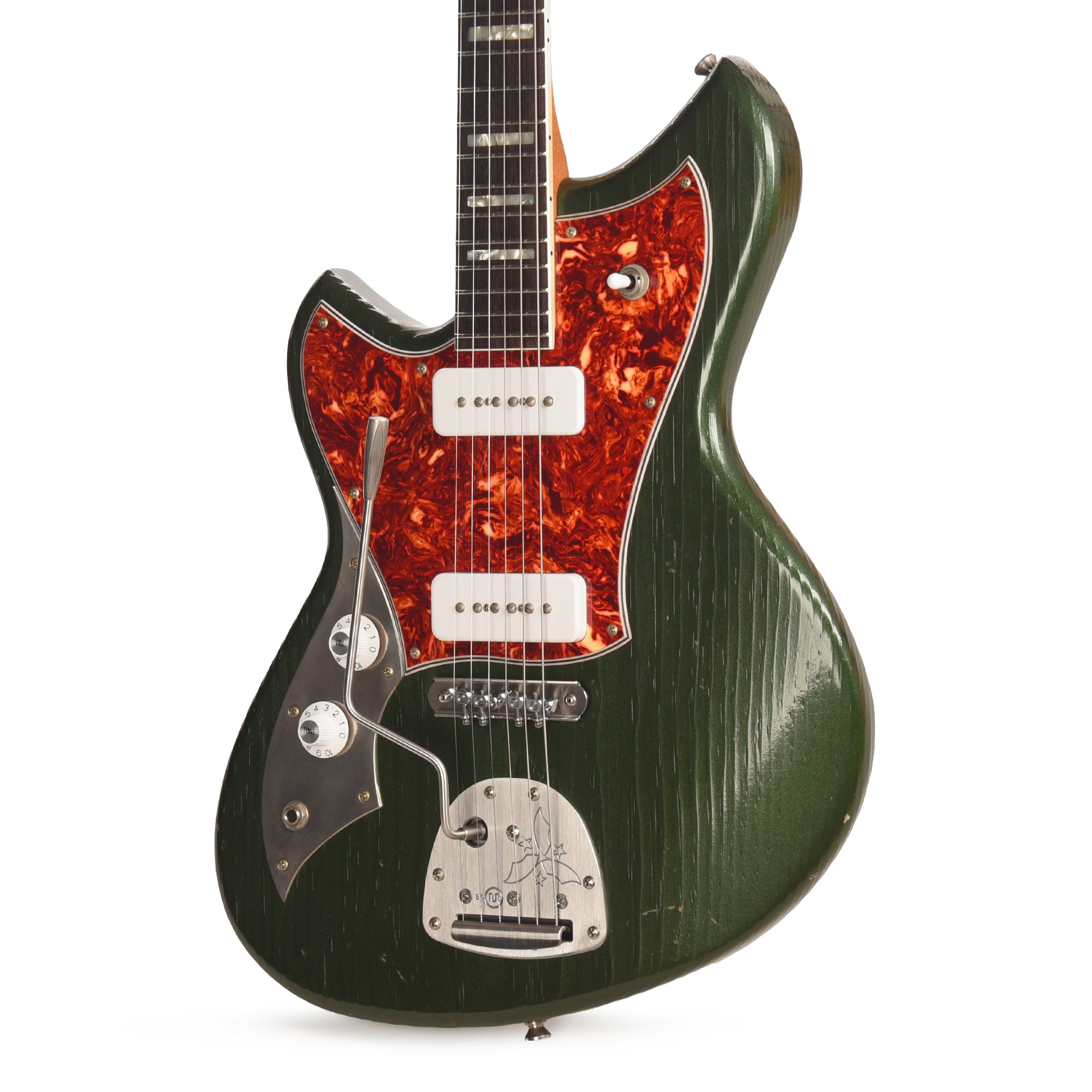 Novo Serus J Cadillac Green Light Distress w/ Fralin P-90 Pickups Left-Handed Electric Guitars