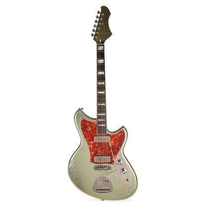Novo Serus J Coke Bottle Green Sparkle Extra Light Distress w/ Fralin P-90 Pickups Electric Guitars