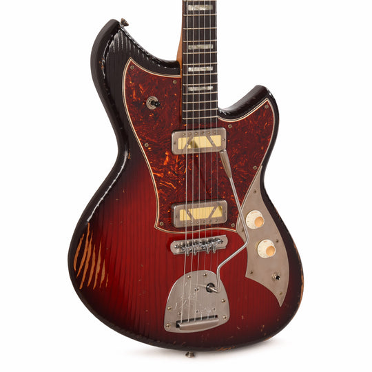 Novo Serus J Harmony Burst Medium Distress w/ Lollar Gold Foil Pickups Electric Guitars