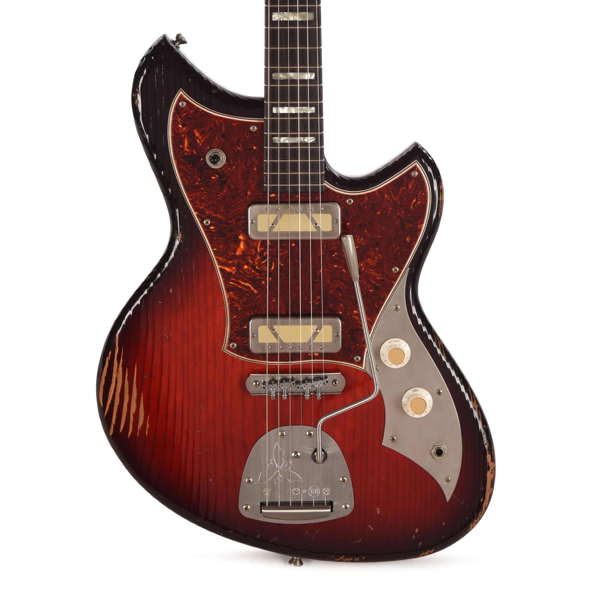 Novo Serus J Harmony Burst Medium Distress w/ Lollar Gold Foil Pickups Electric Guitars
