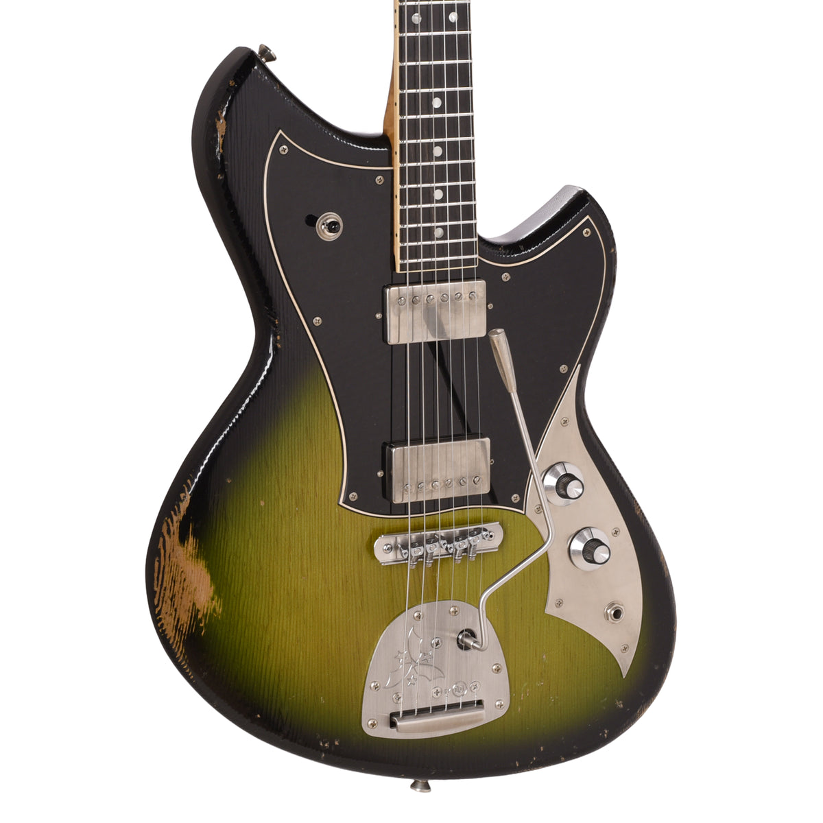 Novo Serus J HH Cat's Eye Burst Medium Distress w/ Fralin Pure PAF Pickups Electric Guitars