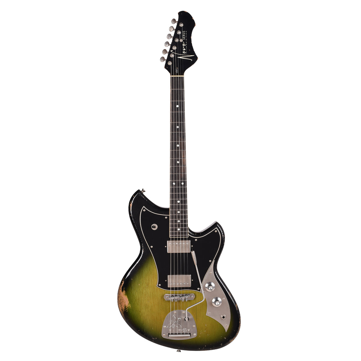 Novo Serus J HH Cat's Eye Burst Medium Distress w/ Fralin Pure PAF Pickups Electric Guitars