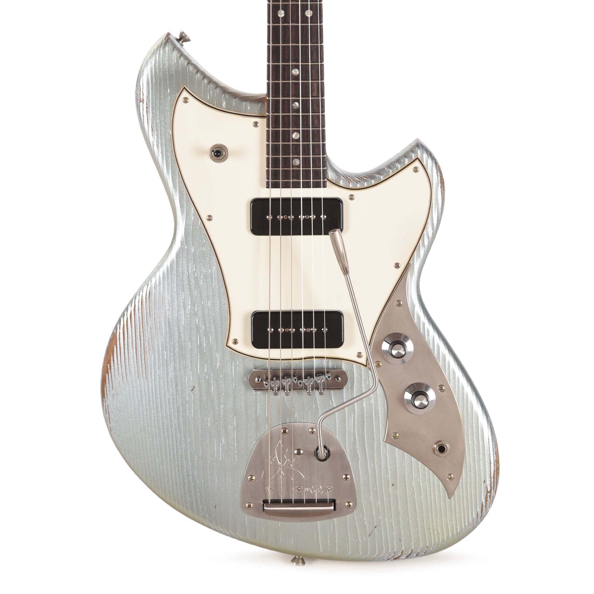 Novo Serus J Ice Blue Metallic Medium Distress w/ Fralin P-90 Pickups Electric Guitars