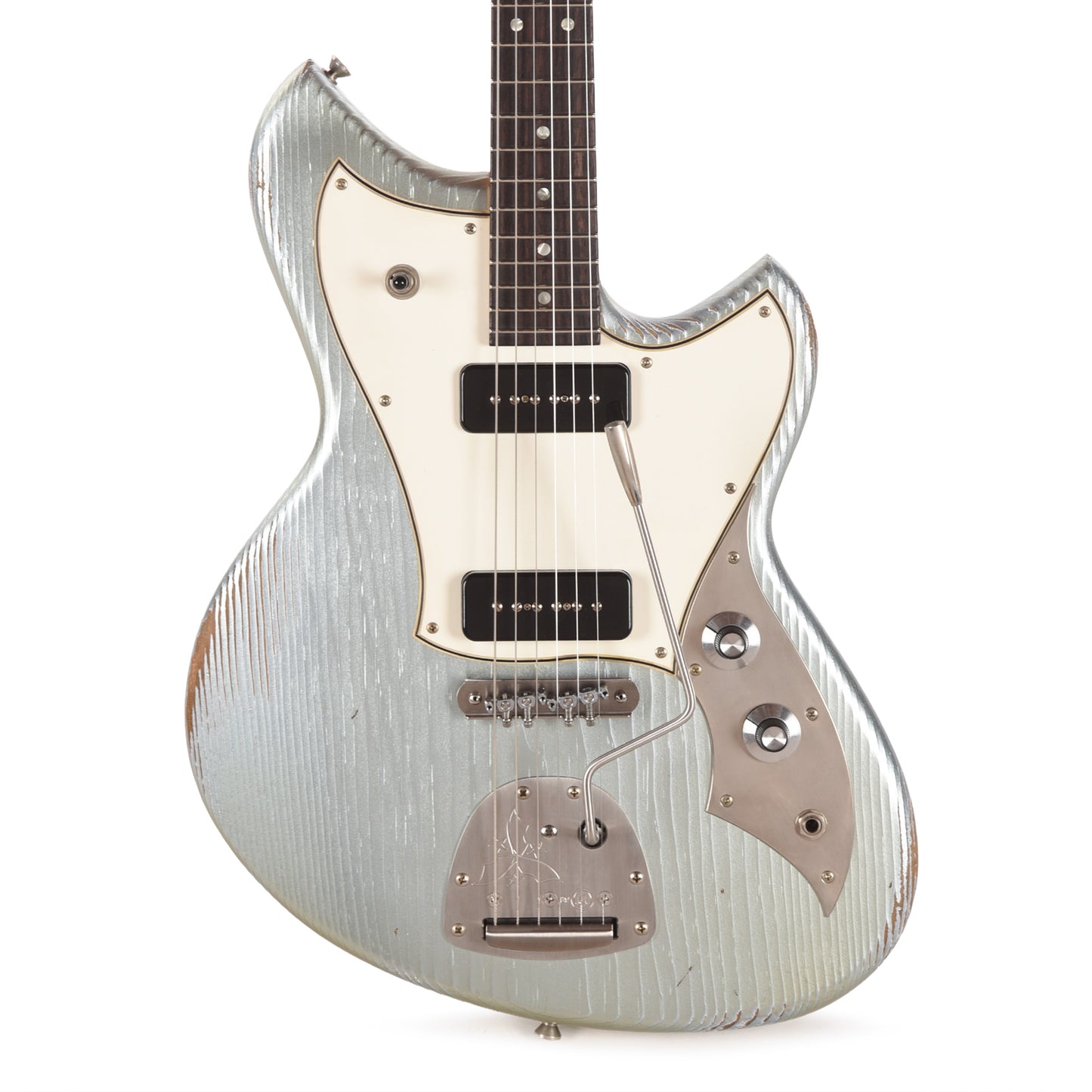 Novo Serus J Ice Blue Metallic Medium Distress w/ Fralin P-90 Pickups Electric Guitars