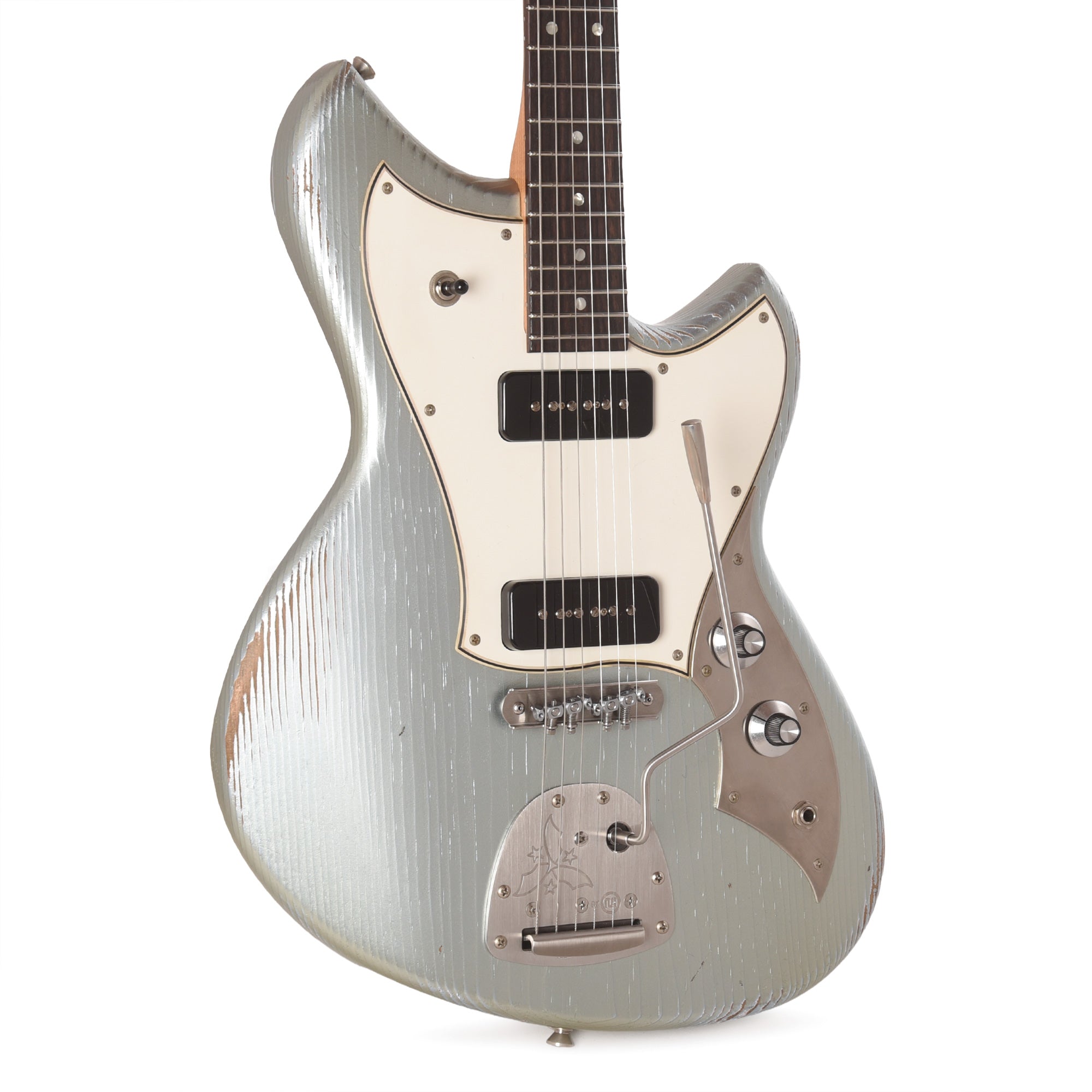 Novo Serus J Ice Blue Metallic Medium Distress w/ Fralin P-90 Pickups Electric Guitars