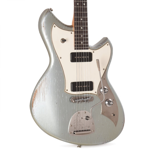 Novo Serus J Ice Blue Metallic Medium Distress w/ Fralin P-90 Pickups Electric Guitars