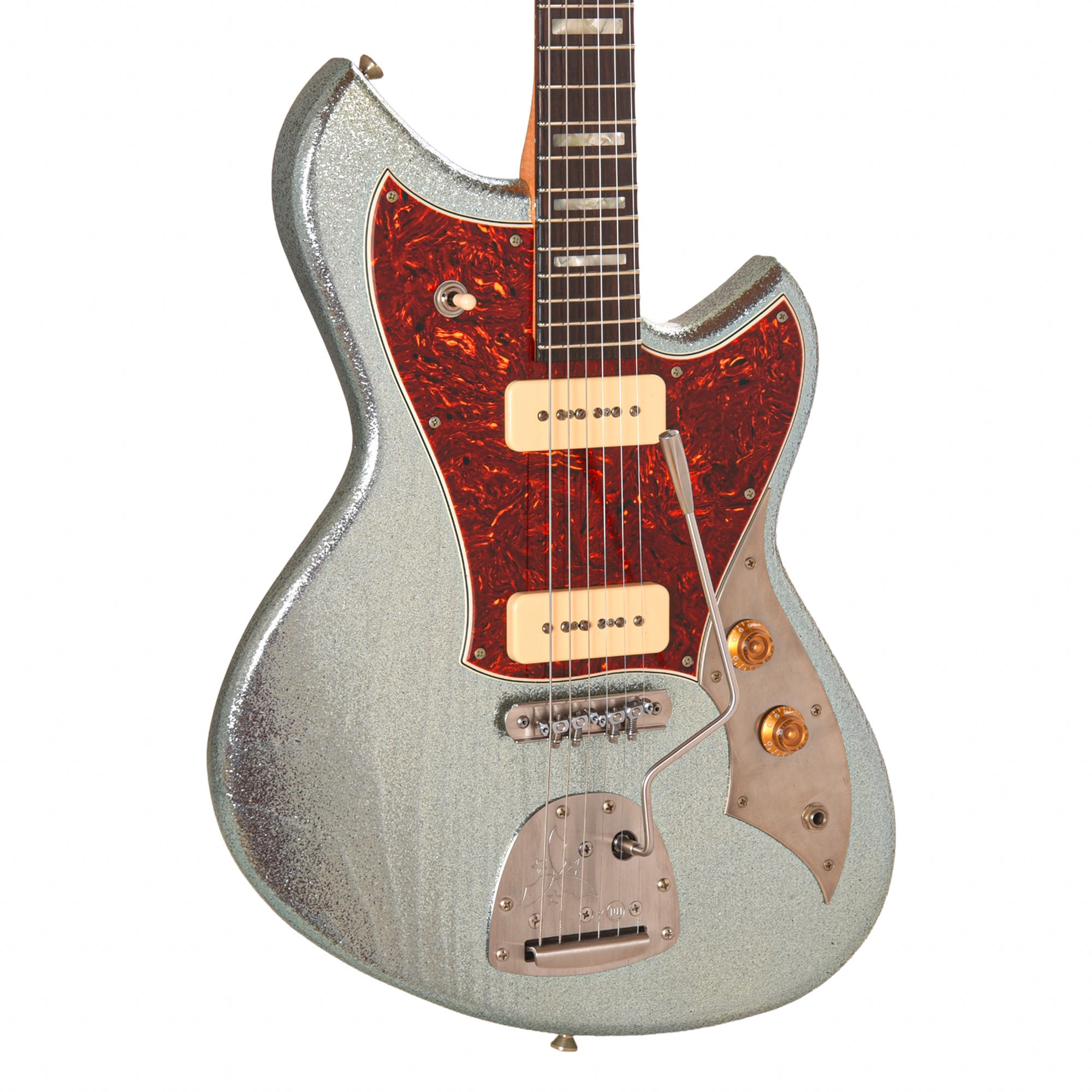 Novo Serus J Ice Blue Metallic Sparkle Extra Light Distress w/ Fralin P-90 Pickups Electric Guitars