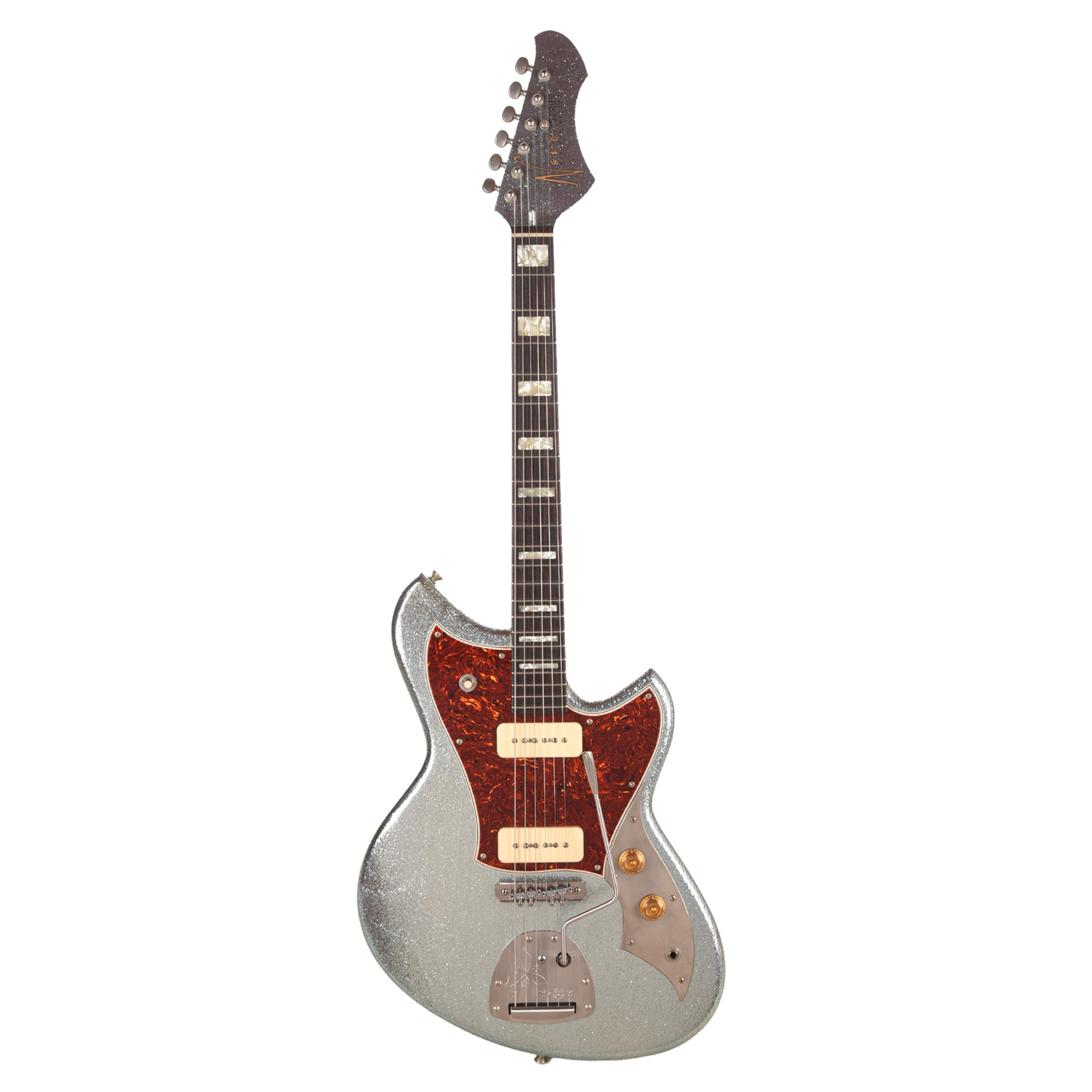 Novo Serus J Ice Blue Metallic Sparkle Extra Light Distress w/ Fralin P-90 Pickups Electric Guitars