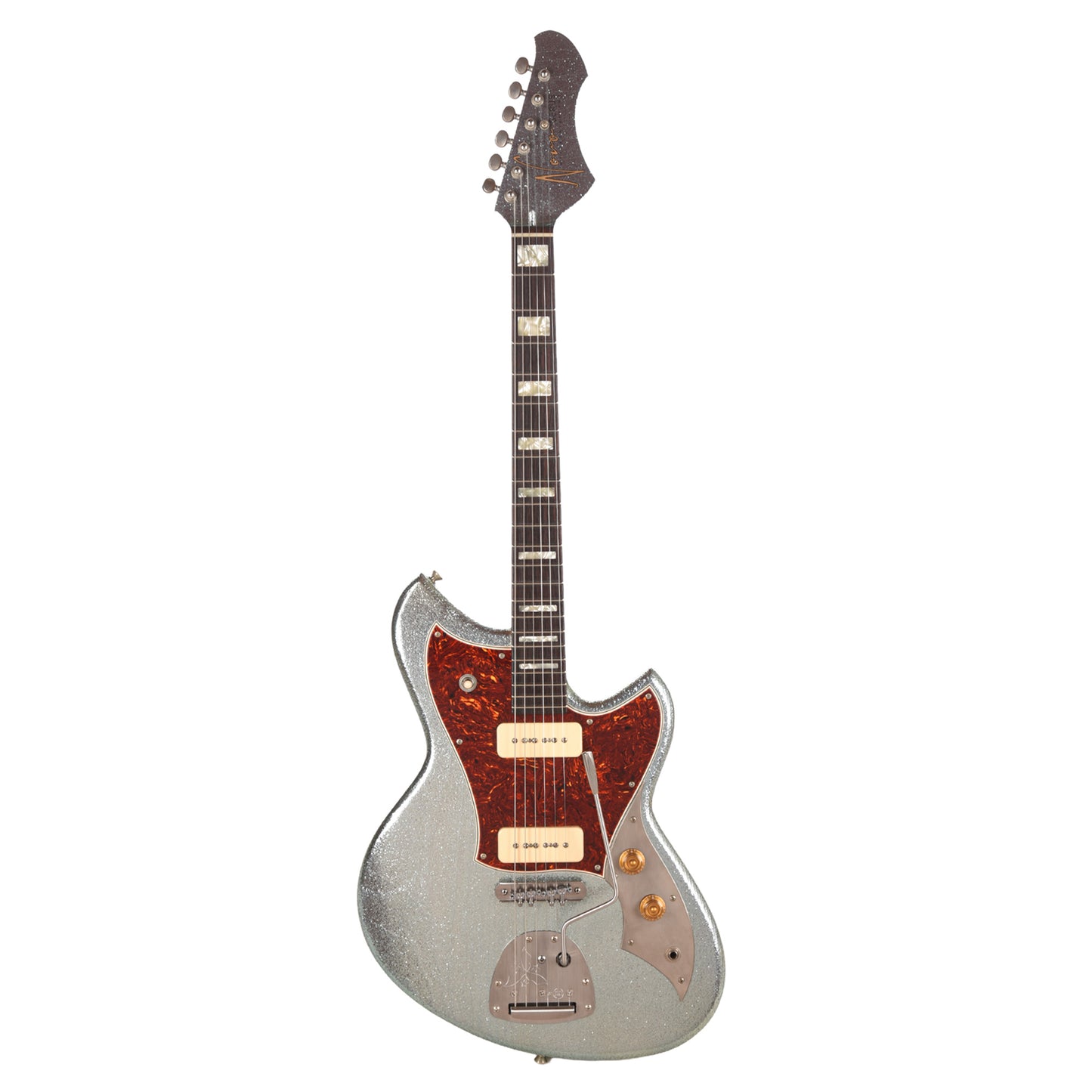 Novo Serus J Ice Blue Metallic Sparkle Extra Light Distress w/ Fralin P-90 Pickups Electric Guitars