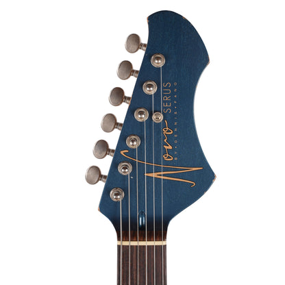 Novo Serus J Lake Como Blue Light Distress w/ Fralin Hum-Cancelling Alnico P-90 Pickups Electric Guitars