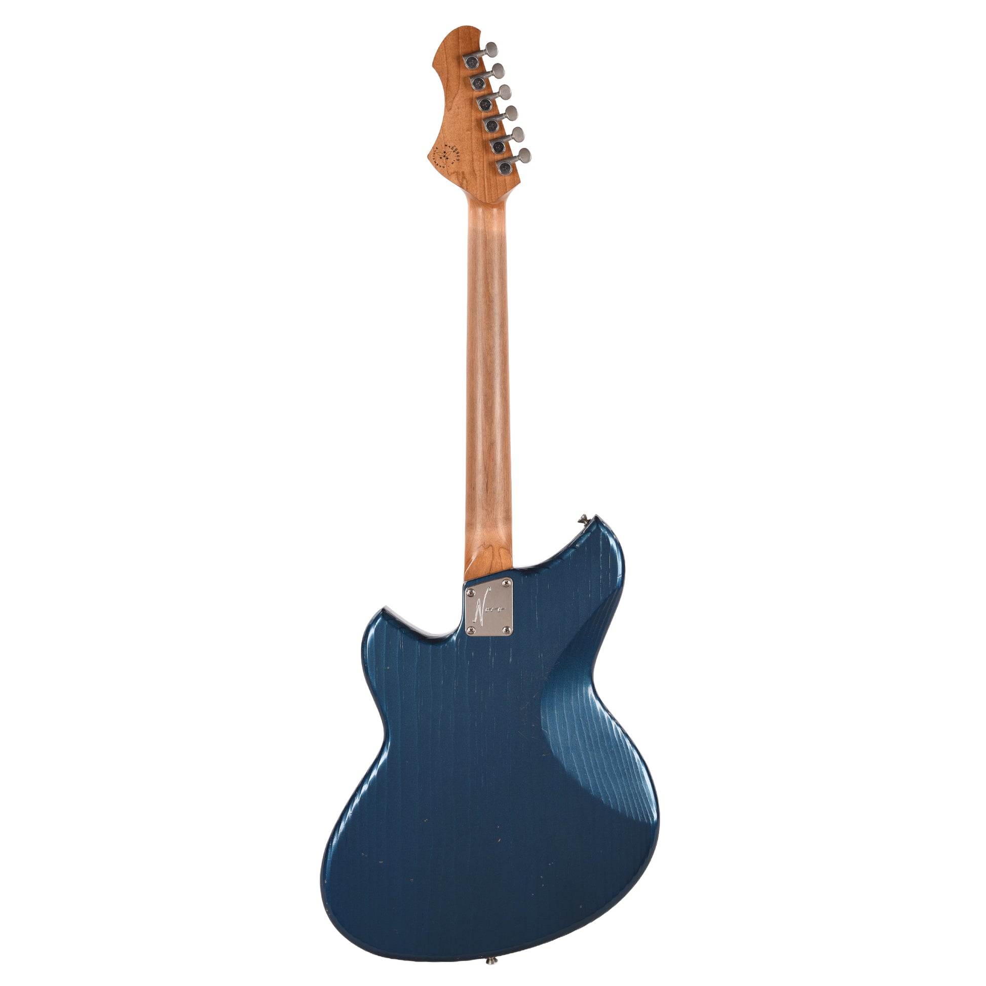 Novo Serus J Lake Como Blue Light Distress w/ Fralin Hum-Cancelling Alnico P-90 Pickups Electric Guitars